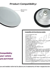 ZSPEC Design Silver Finish Billet Weatherproof 44mm Rear Wiper Hole Cap                                     - 00843612171719 - Image 7