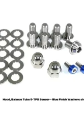 ZSPEC Design Blue Titanium & Billet Stage 2 Dress-Up Bolts Kit w/ Silver Washers Nissan 300ZX Z32 1990-1996                                     - 00843612171863 - Image 13
