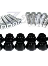 ZSPEC Design Gloss Purple Stainless & Billet Valve Covers Fastener Kit Ford Mustang V8 Fox Body 1987-1993                                     - 00843612175854 - Image 3