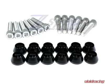 ZSPEC Design Gloss Purple Stainless & Billet Valve Covers Fastener Kit Ford Mustang V8 Fox Body 1987-1993 - 00843612175854