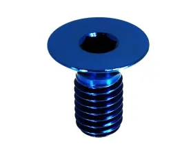 ZSPEC Design Blue Titanium Grade-5 FHSC M5x16mm Steering Wheel Six Bolts
