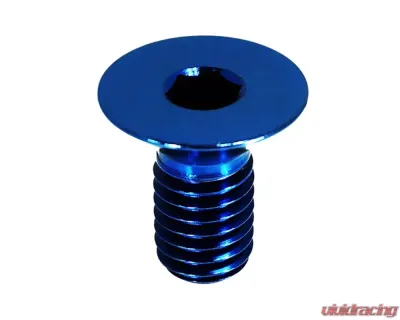 ZSPEC Design Blue Titanium Grade-5 FHSC M5x16mm Steering Wheel Six Bolts - 00843612162731