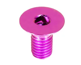 ZSPEC Design Purple Titanium Grade-5 FHSC M5x16mm Steering Wheel Six Bolts