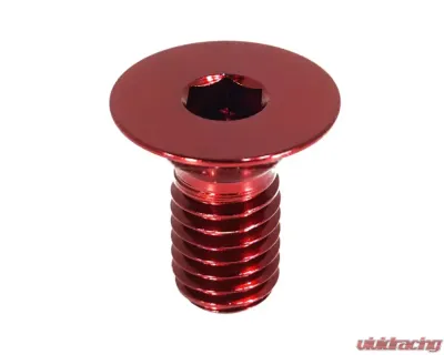 ZSPEC Design Red Titanium Grade-5 FHSC M5x16mm Steering Wheel Six Bolts - 00843612187215