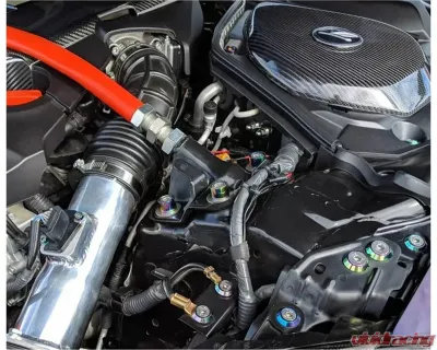 ZSPEC Design Green Stainless & Billet Stage 3 Dress-Up OEM-Length Plenum Bolts Kit Nissan 350Z DE | HR 2003-2009 - 00843612181794