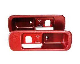 ZSPEC Design Red T-Top Handle Finisher Set Nissan Z32 300ZX w/ Non-Locking T-Tops