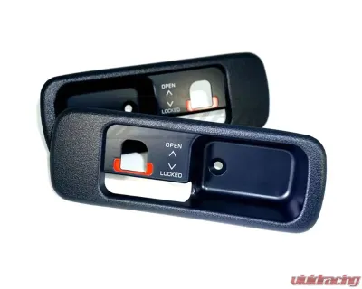 ZSPEC Design Blue T-Top Handle Finisher Set Nissan Z32 300ZX w/ Non-Locking T-Tops - 00843612183057