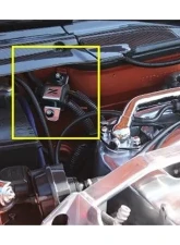 ZSPEC Design Stainless Steel Silver Finish Battery Cable Bracket w/ Purple Angled-Cup Style Washers Nissan 300ZX Z32 1990-1999                                     - 00843612185242 - Image 5