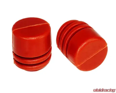 ZSPEC Design 2-Pack Red Hard Silicone Rubber Hood Bump Stops - 00843612186546