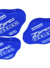 ZSPEC Design Blue Billet Fluid Reservoir 3-Caps Covers Set w/ ZSPEC Etched Nissan Z RZ34 2023-2024                                     - 00843612186614 - Image 6