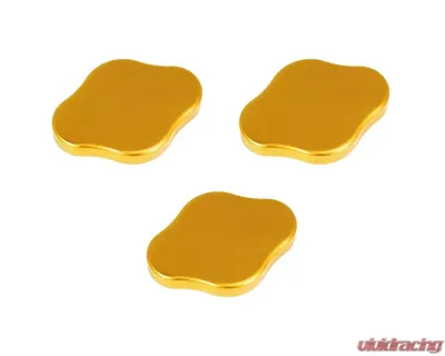 ZSPEC Design Orange-Gold Billet Fluid Reservoir 3-Caps Covers Set w/out Etched Nissan Z RZ34 2023-2024 - 00843612186638