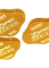 ZSPEC Design Orange-Gold Billet Fluid Reservoir 3-Caps Covers Set w/ ZSPEC Etched Nissan Z RZ34 2023-2024                                     - 00843612186645 - Image 6