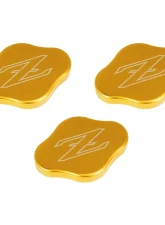ZSPEC Design Orange-Gold Billet Fluid Reservoir 3-Caps Covers Set w/ Z Logo Etched Nissan Z RZ34 2023-2024                                     - 00843612186652 - Image 6