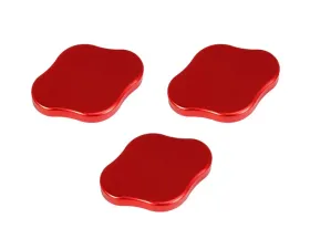 ZSPEC Design Red Billet Fluid Reservoir 3-Caps Covers Set w/out Etched Nissan Z RZ34 2023-2024