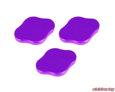 ZSPEC Design Purple Billet Fluid Reservoir 3-Caps Covers Set w/out Etched Nissan Z RZ34 2023-2024 - 00843612186690