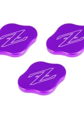 ZSPEC Design Purple Billet Fluid Reservoir 3-Caps Covers Set w/ Z Logo Etched Nissan Z RZ34 2023-2024                                     - 00843612186737 - Image 6