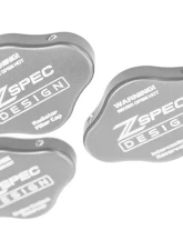 ZSPEC Design Silver Billet Fluid Reservoir 3-Caps Covers Set w/ ZSPEC Etched Nissan Z RZ34 2023-2024                                     - 00843612186928 - Image 6