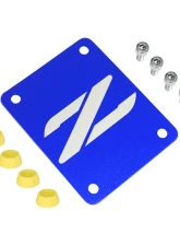 ZSPEC Design Billet Blue PTU Holes Cover Plate w/ Gloss Yellow Washers Nissan 300ZX Z32 1990-1999                                     - 00843612187345 - Image 4