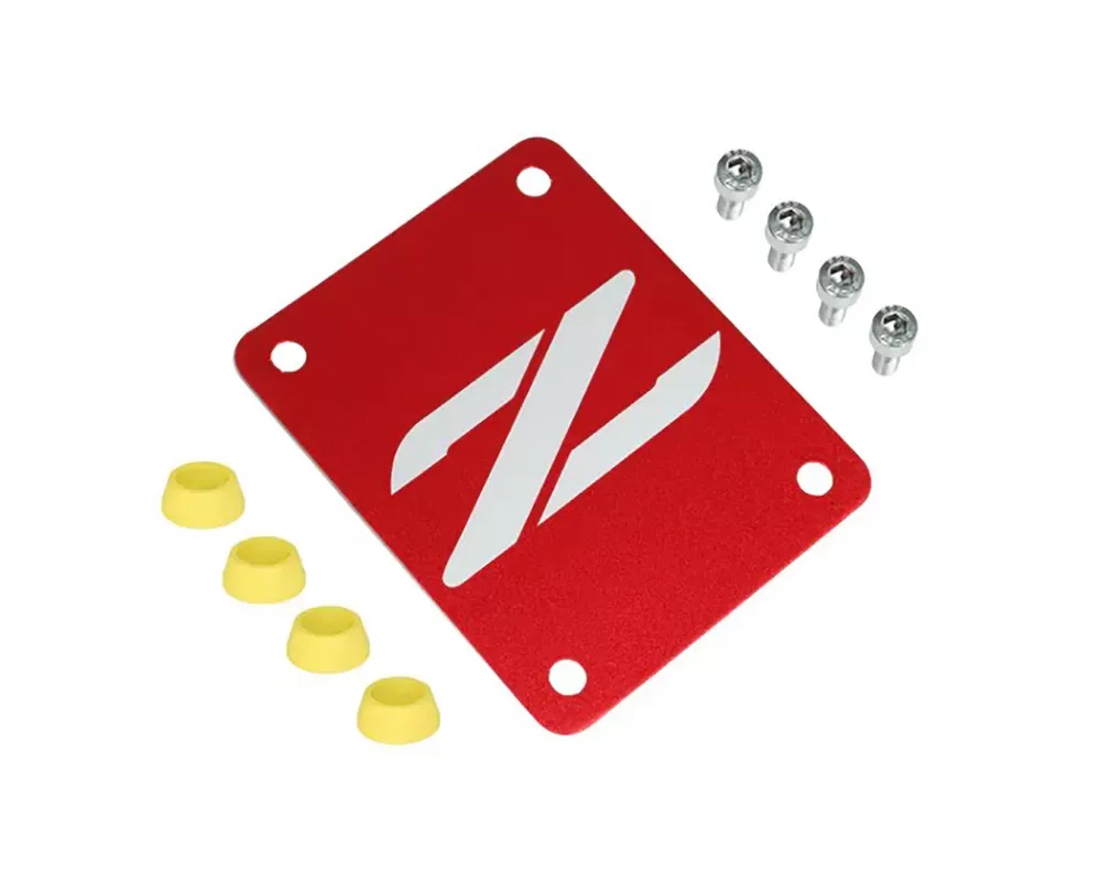 ZSPEC Design Billet Red PTU Holes Cover Plate w/ Gloss