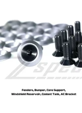 ZSPEC Design Red Titanium & Billet Stage 3 Dress-Up Bolts Fastener Kit w/ Gunmetal Washers Scion xB 2003-2015                                     - 00843612188267 - Image 5