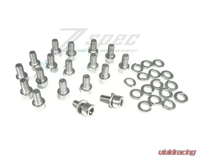 ZSPEC Design Stainless Oil Pan Hardware Fasteners Nissan 300ZX Z32 1990-1996 - 00843612188700
