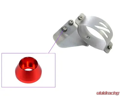 Azukiさま専用 Zspec Design Silver RHD Fuel Filter Bracket w/ Red Washers