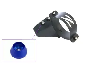 ZSPEC Design Black RHD Fuel Filter Bracket w/ Dark Blue Washers Nissan 300ZX Z32 1990-1996