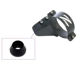 ZSPEC Design Black RHD Fuel Filter Bracket w/ Gloss Black Washers Nissan 300ZX Z32 1990-1996
