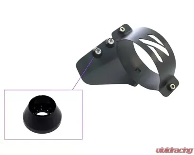 ZSPEC Design Black RHD Fuel Filter Bracket w/ Gloss Black Washers Nissan 300ZX Z32 1990-1996 - 00843612190185