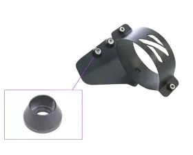 ZSPEC Design Black RHD Fuel Filter Bracket w/ Gunmetal Washers Nissan 300ZX Z32 1990-1996