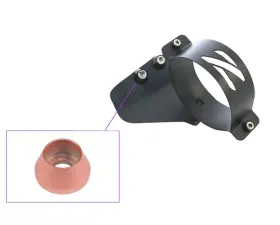 ZSPEC Design Black RHD Fuel Filter Bracket w/ Peach Washers Nissan 300ZX Z32 1990-1996