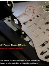 ZSPEC Design LHD/RHD Double-Din Radio Brackets Nissan 300ZX Z32 1990-1999                                     - 00843612190260 - Image 6