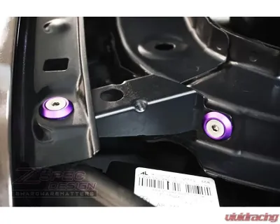 ZSPEC Design Gloss Purple Stainless & Billet Stage 2 Dress-Up Bolts Fastener Kit BMW 435i F32 3.0T 2014-2019 - 00843612191106