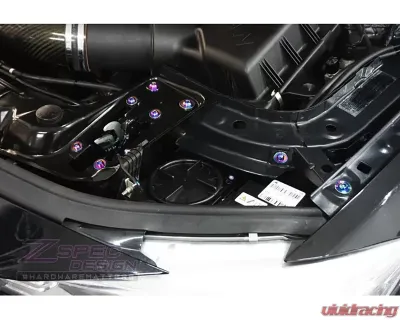 ZSPEC Design Gloss Purple Stainless & Billet Stage 2 Dress-Up Bolts Fastener Kit BMW 435i F32 3.0T 2014-2019 - 00843612191106