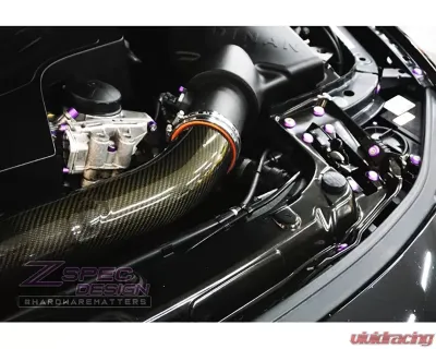 ZSPEC Design Gloss Purple Stainless & Billet Stage 2 Dress-Up Bolts Fastener Kit BMW 435i F32 3.0T 2014-2019 - 00843612191106