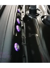 ZSPEC Design Gloss Purple Stainless & Billet Stage 2 Dress-Up Bolts Fastener Kit BMW 435i F32 3.0T 2014-2019                                     - 00843612191106 - Image 4