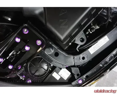 ZSPEC Design Gloss Purple Stainless & Billet Stage 2 Dress-Up Bolts Fastener Kit BMW 435i F32 3.0T 2014-2019 - 00843612191106
