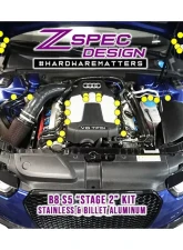 ZSPEC Design Gloss Purple Stainless & Billet Stage 2 Dress-Up Bolts Fastener Kit Audi S5 B8 3.0L 2007-2017                                     - 00843612191380 - Image 2