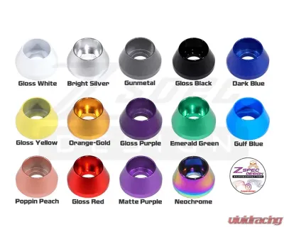 ZSPEC Design 25-Pack Bright White SHSC M6x20mm Stainless Bolts & Billet Finish Washers - 00843612194626