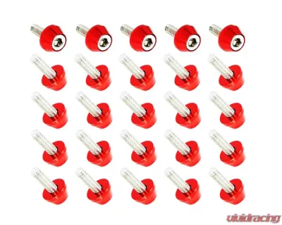 ZSPEC Design 25-Pack Bright White SHSC M6x20mm Stainless Bolts & Billet Finish Washers - 00843612194626