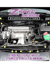 ZSPEC Design Peach Stainless & Billet Stage 1 Dress-Up Bolts Fastener Kit Toyota Celica 1994-1999                                     - 00843612196453 - Image 2