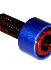 Zspec Design Red Titanium Throttle Cable Cover Fasteners for