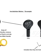 ZSPEC Design Billet Dipstick Handle w/ Hex Key & Logo Nissan GT-R R35 2009-2023                                     - 00843612196705 - Image 2