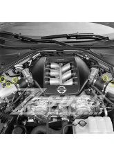 ZSPEC Design Red Grade-5 Titanium Front Shock Tower Nuts Nissan Skyline GT-R | GTR R35                                     - 00843612196736 - Image 2