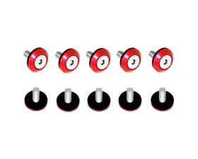 ZSPEC Design 10-Pack Stainless & Billet FHSC M5x20mm Fasteners w/ Bright Silver Washers