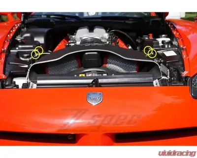 ZSPEC Design Stainless & Billet Strut Tower Brace Fasteners w/ Gunmetal Washers Dodge Viper 2003-2006 - 00843612198822