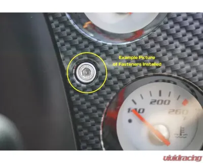 ZSPEC Design Bright White Stainless & Billet Radio Console Dress Up Bolts Fasteners Dodge Viper 2003-2006 - 00843612199133