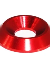 ZSPEC Design 8-Pack Fender Style License Plate Bolts w/ Gloss Red M6-1.0 Stainless & Billet Washers                                     - 00843612177803 - Image 2