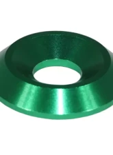 ZSPEC Design 8-Pack Fender Style License Plate Bolts w/ Green M6-1.0 Stainless & Billet Washers                                     - 00843612177902 - Image 2