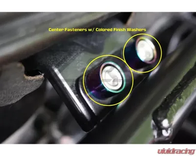 ZSPEC Design Bright White Stainless & Billet Strut Bar Fastener Kit Mitsubishi Lancer Evo X 2007-2013 - 00843612199584